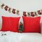 Pack of 2 Faux Fur Plush Decorative Christmas Red Throw Pillow Covers Couch Cushion Case Soft Pillowcases (Red, 20 x 20-Inch)